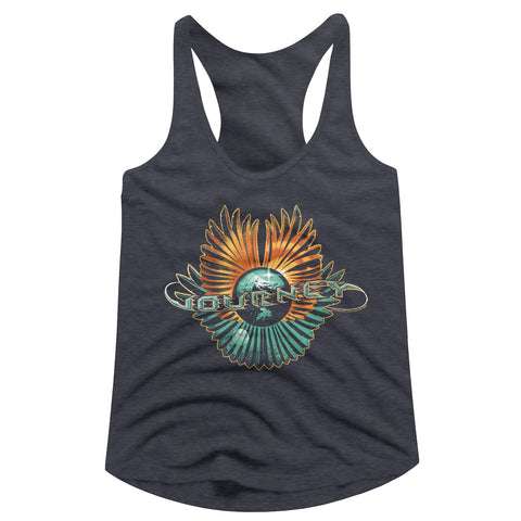 Journey Orange And Teal Ladies Racerback