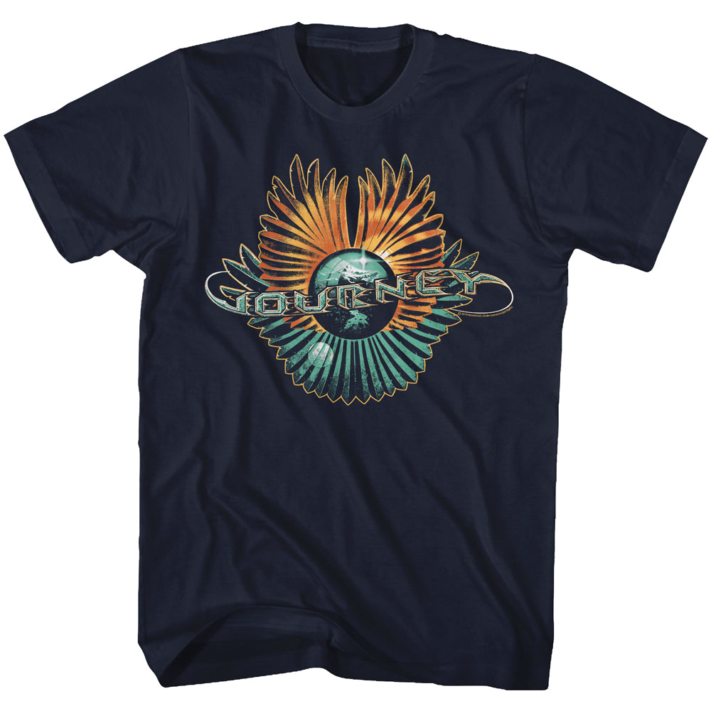 Journey Orange And Teal Adult T-Shirt