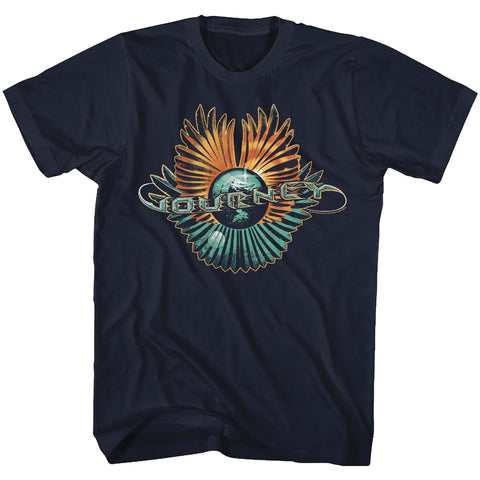 Journey Orange And Teal Adult T-Shirt