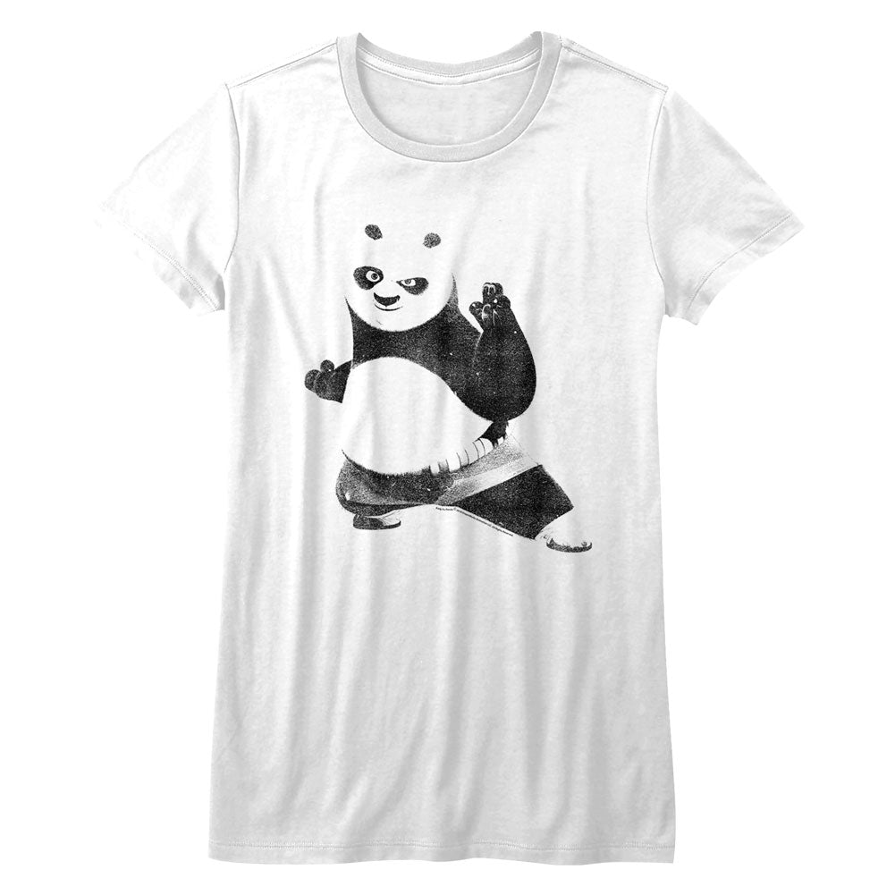 Kung Fu Panda Strike A Pose Ladies T-Shirt