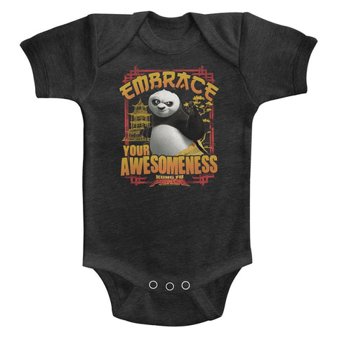 Kung Fu Panda Embrace Awesomeness Baby Heather Bodysuit