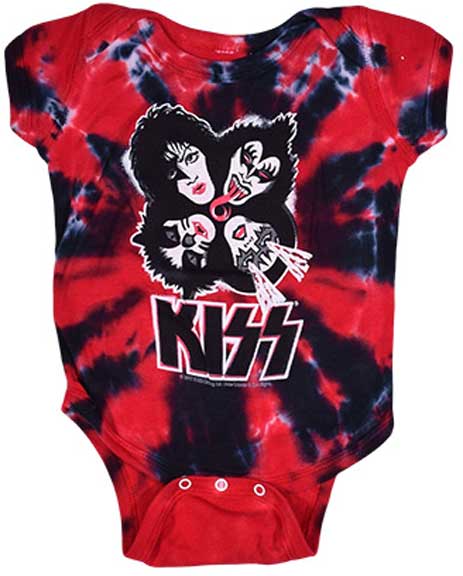 KISS Tie Dye Baby One Piece