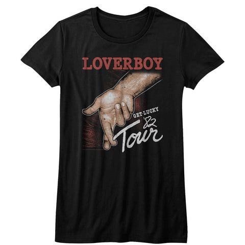 Loverboy Get Lucky Tour Ladies T-Shirt