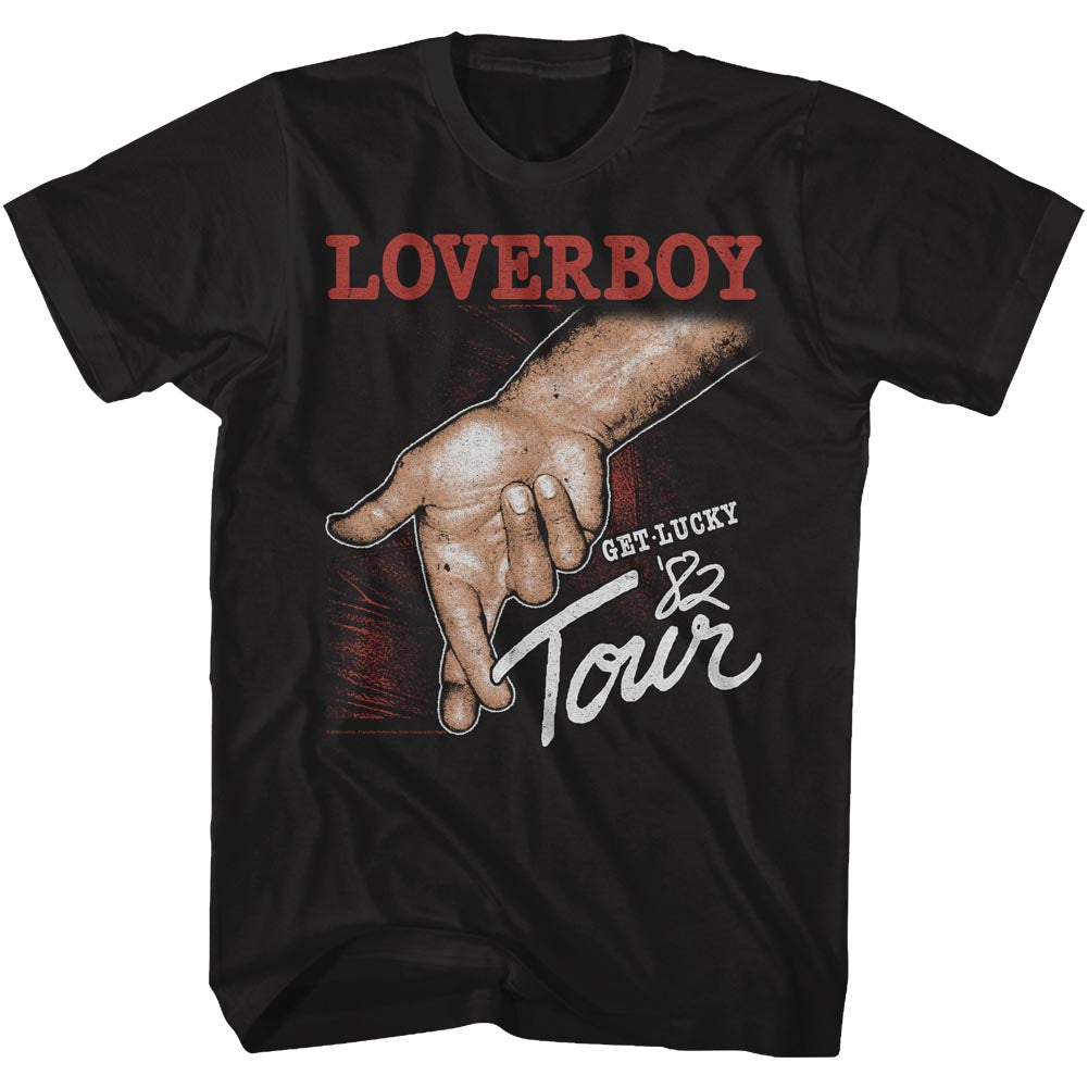 Loverboy Get Lucky Tour Adult T-Shirt