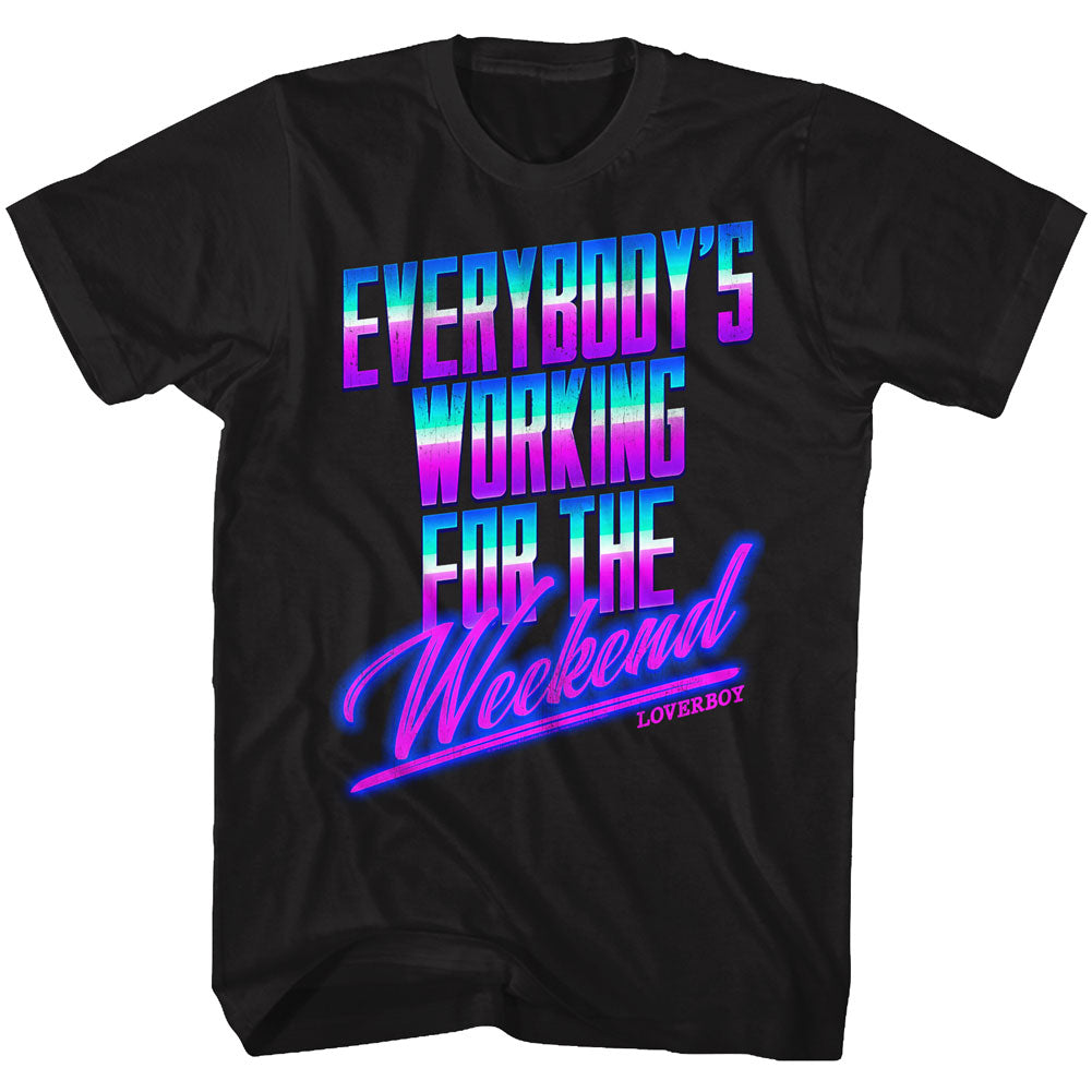 Loverboy Working For The 80S Adult T-Shirt