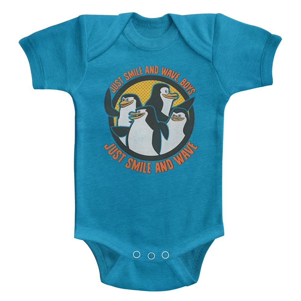 Madagascar Smile & Wave Baby Heather Bodysuit