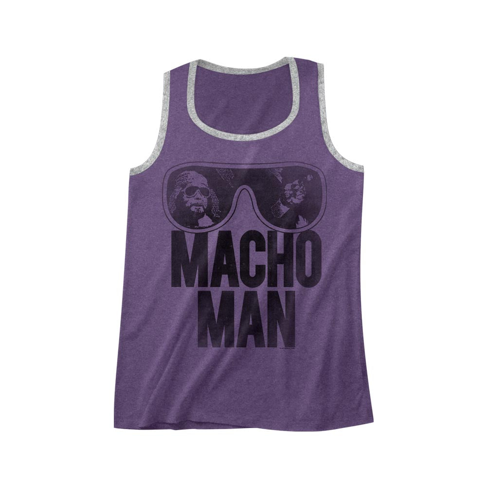 Macho Man Ooold School Men'S Tank W/Piping