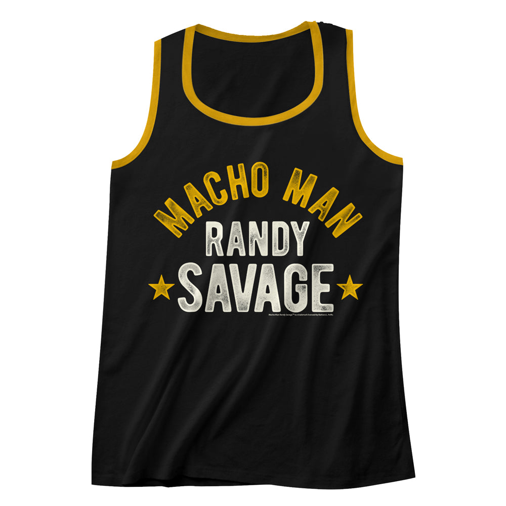 Macho Man Golden Savage Men'S Tank W/Piping
