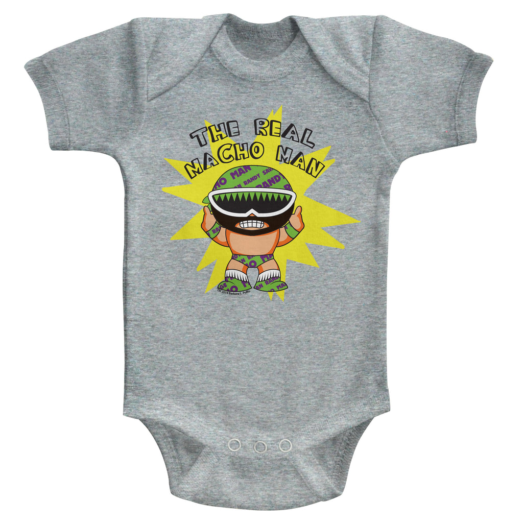 Macho Man To Be Real Newborn Bodysuit