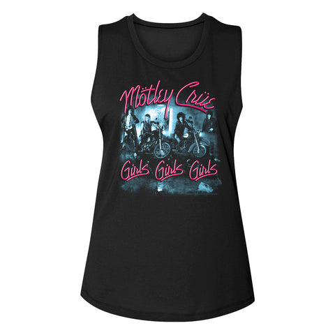 Motley Crue Girls Girls Girls Ladies Tank