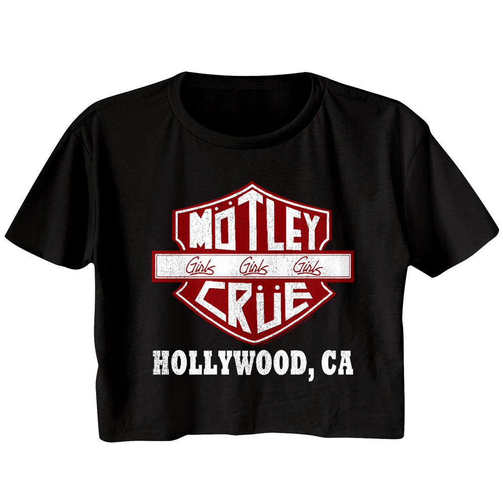 Motley Crue Crue Sign Ladies Festical Cali Crop