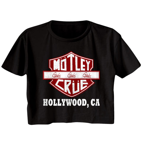 Motley Crue Crue Sign Ladies Festical Cali Crop