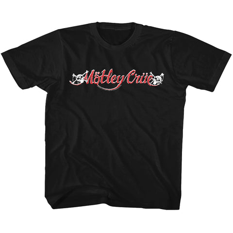 Motley Crue Red & White Logo Toddler T-Shirt