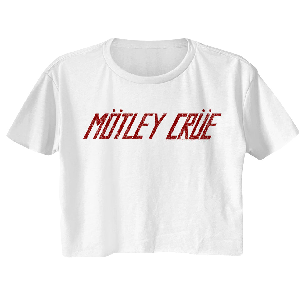 Motley Crue Logo Ladies Festical Cali Crop