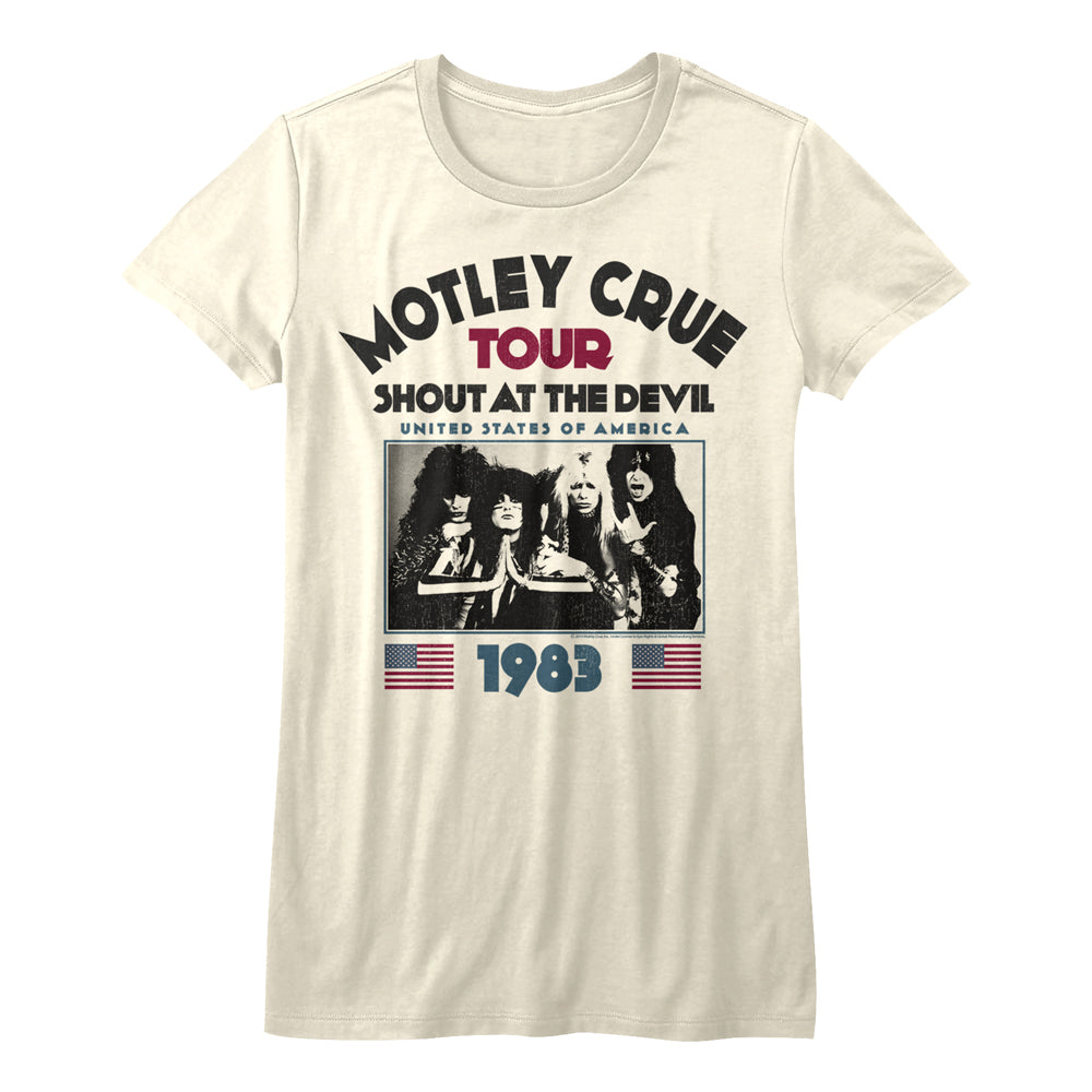 Motley Crue Satd83 Juniors T-Shirt
