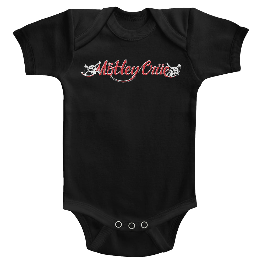 Motley Crue Red & White Logo Infant Bodysuit