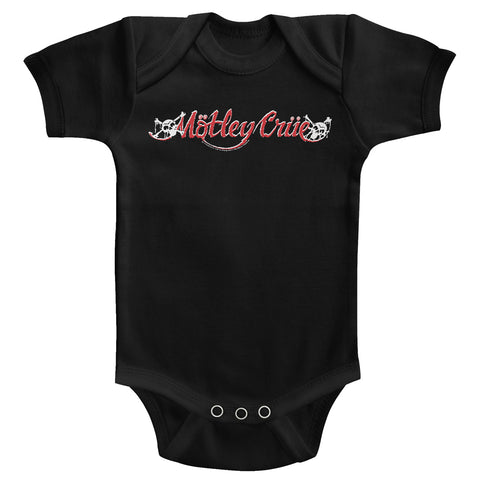Motley Crue Red & White Logo Infant Bodysuit