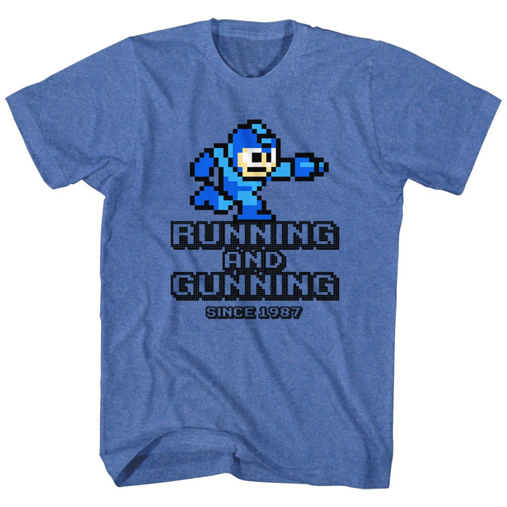 Mega Man Running And Gunning Men's T-Shirt