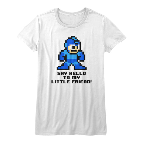 Mega Man Say Hello To My Little Friend Women's T-Shirt