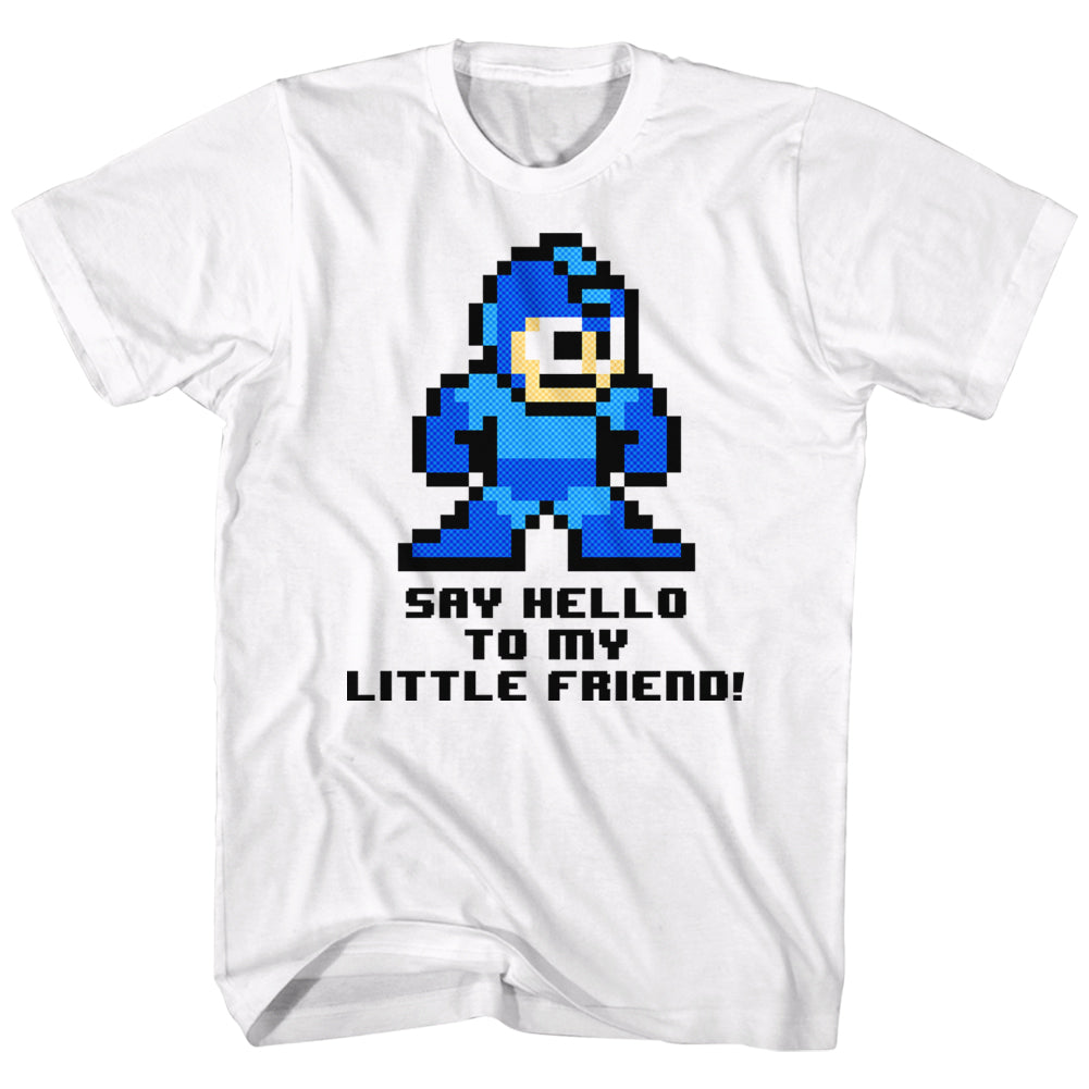 Mega Man Say Hello To My Little Friend Men's T-Shirt