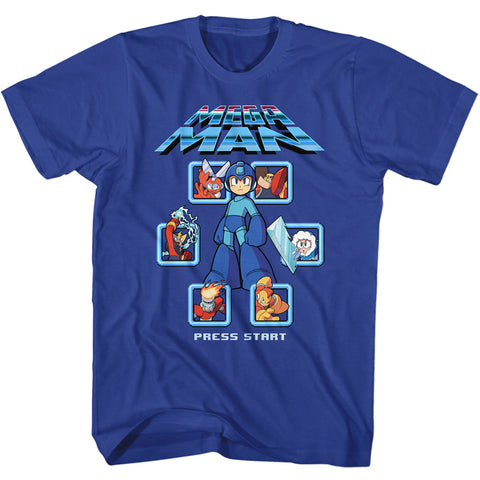 Mega Man Mm1 Select Screen Remix Men's T-Shirt