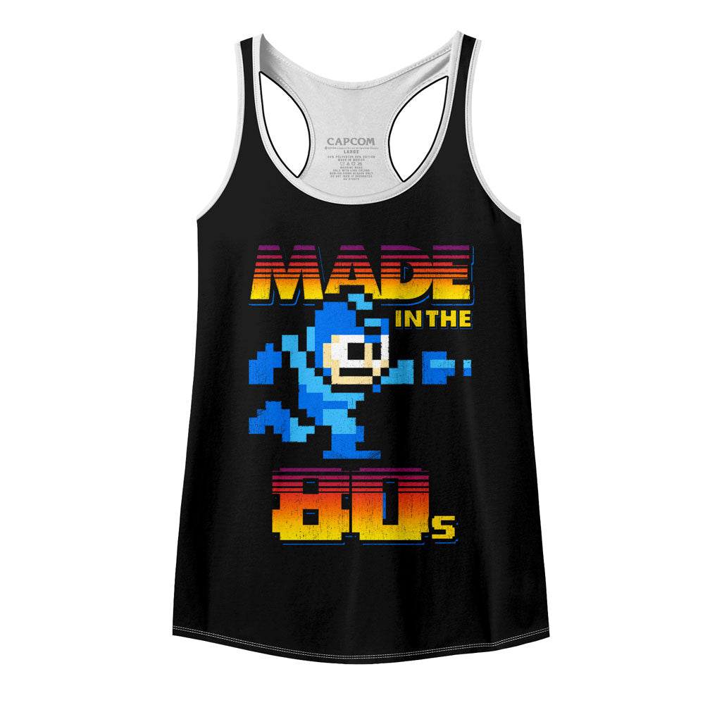 Mega Man Madeinthe80S Women's Color Block Racerback