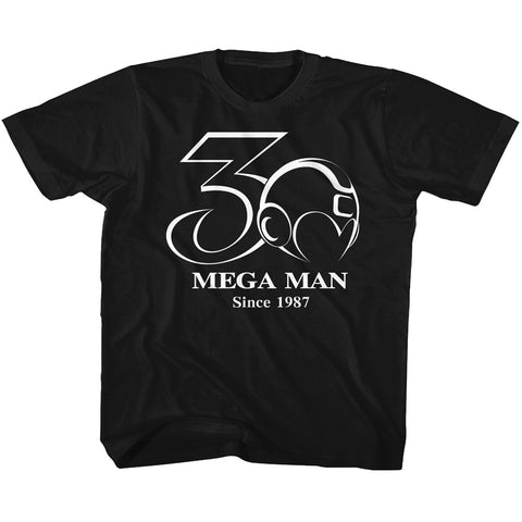 Mega Man 30th Bw Youth T-Shirt