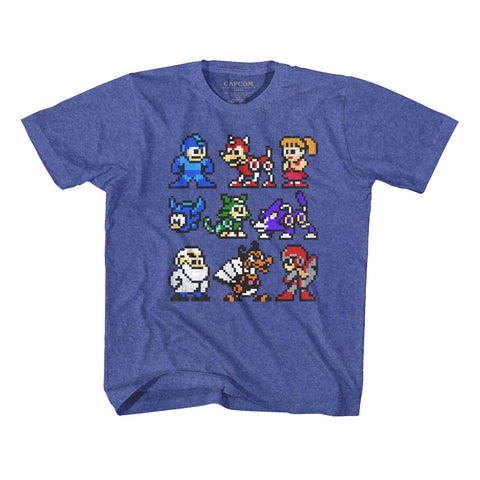 Mega Man The Cast Youth T-Shirt
