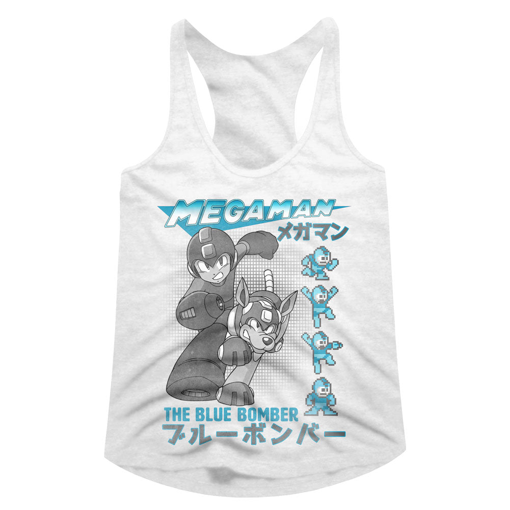 Mega Man Blue Bomber Women's Racerback