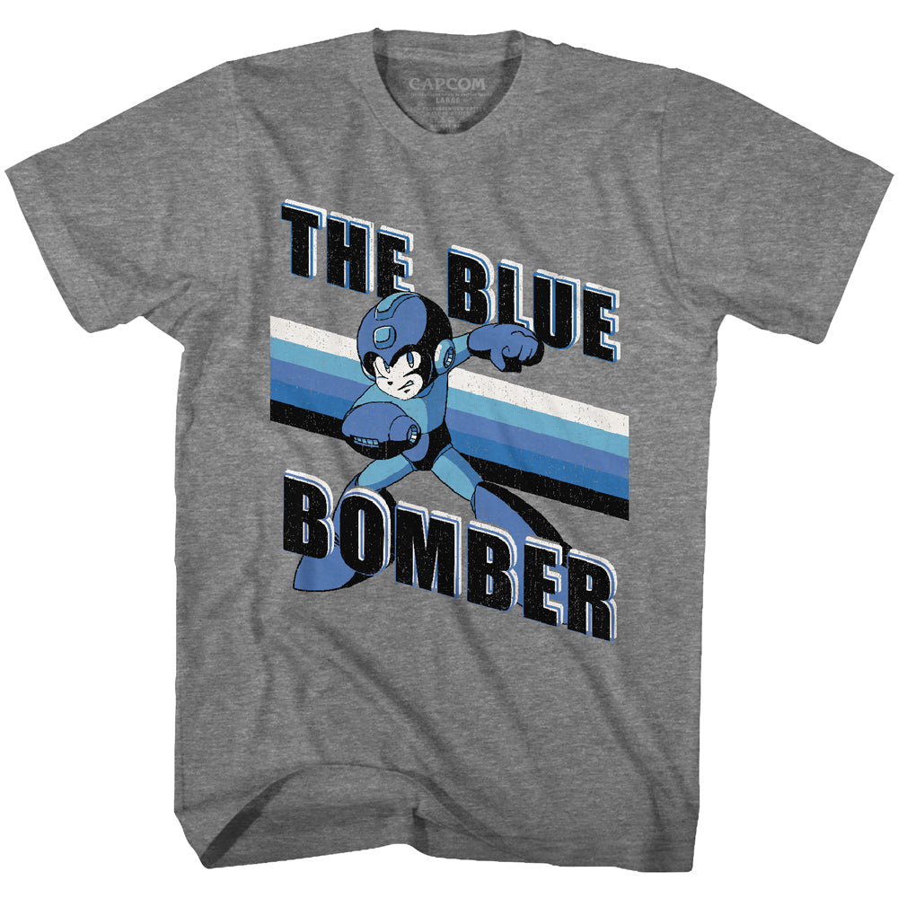 Mega Man Blue Bomber Stripes Men's T-Shirt