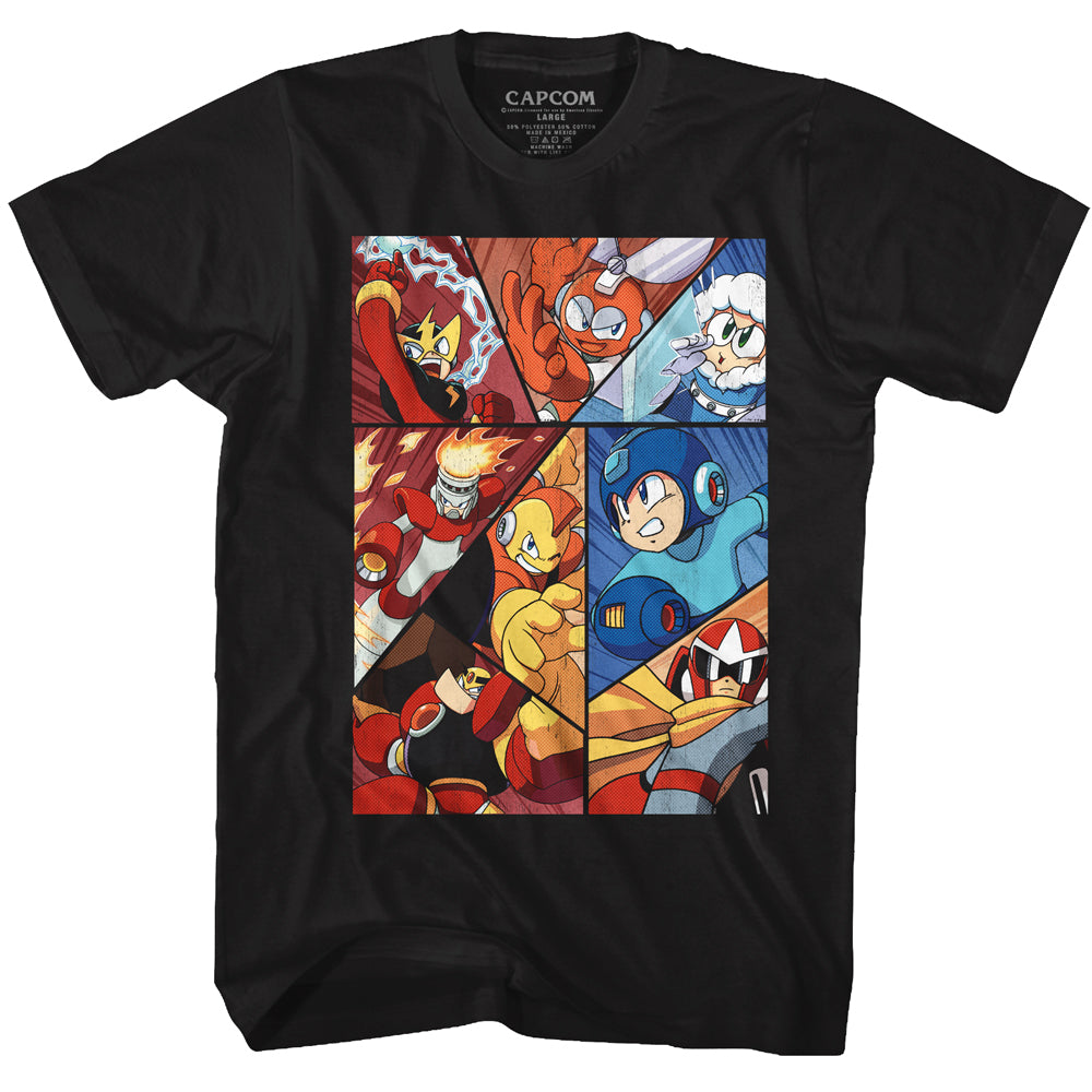 Mega Man Robot Panels Men's T-Shirt
