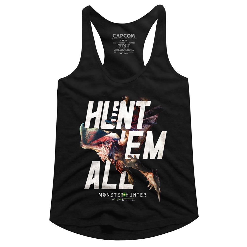 Monster Hunter Hunt Em All Women's Racerback