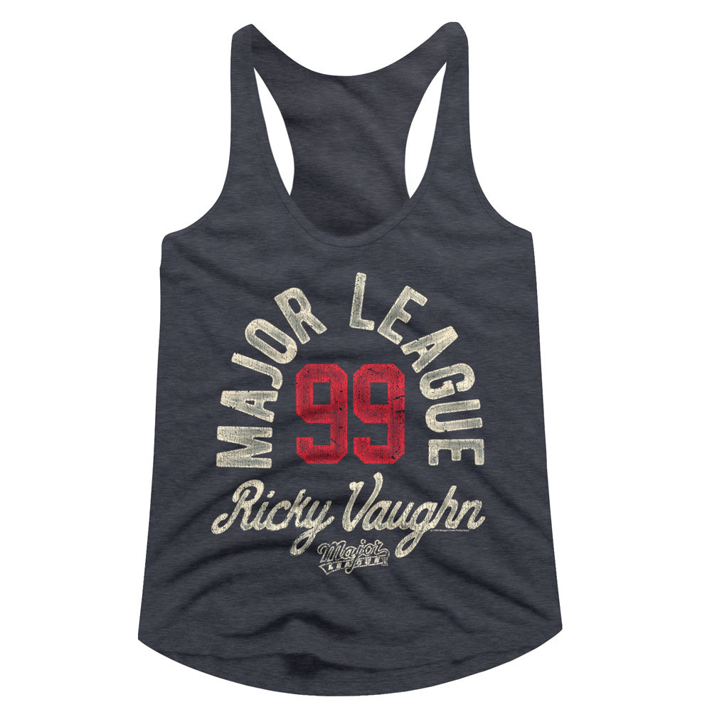 Major League Ricky Vaughn Ladies Racerback