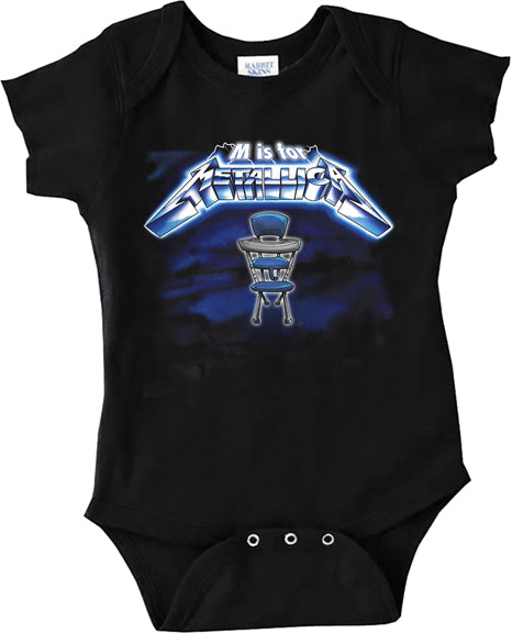 M is for Metallica Baby Bodysuit