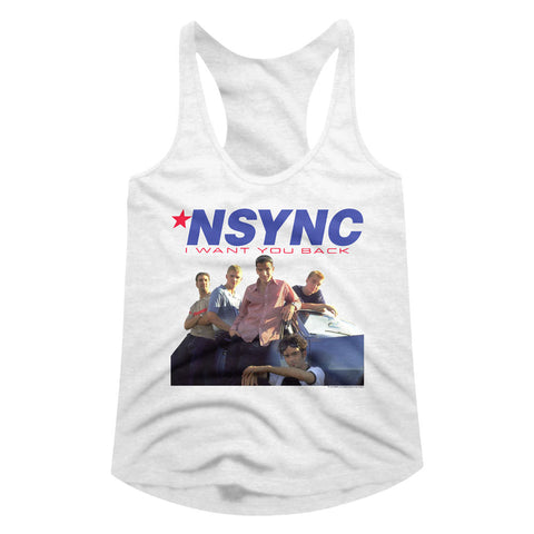NSYNC Want You Back Ladies Racerback