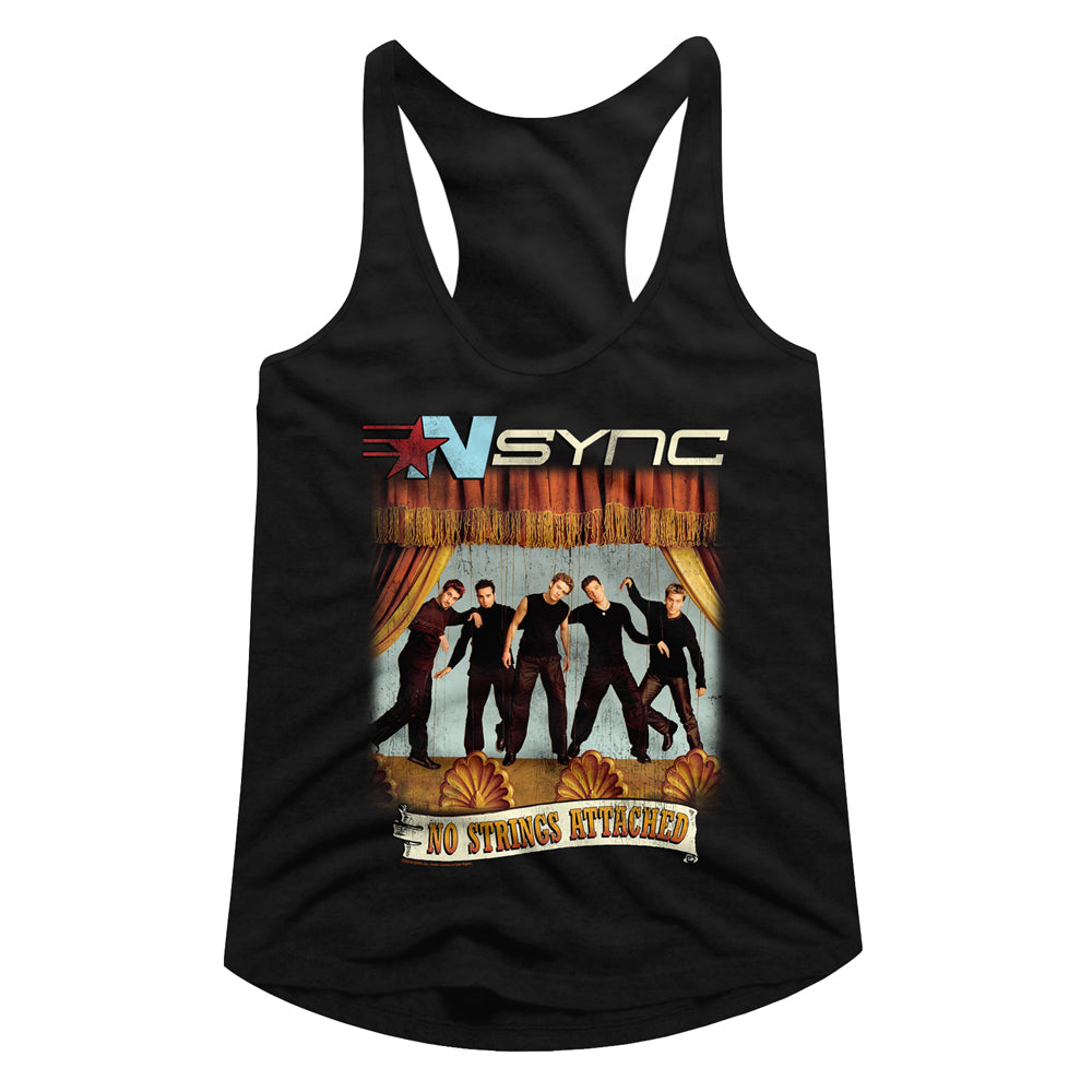 Nsync Racerback NSYNC No Strings No Words Womens Racerback - Kiditude