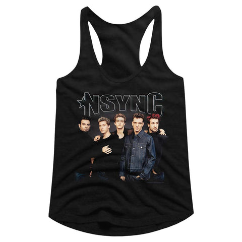 NSYNC Stark Group Shot Ladies Racerback