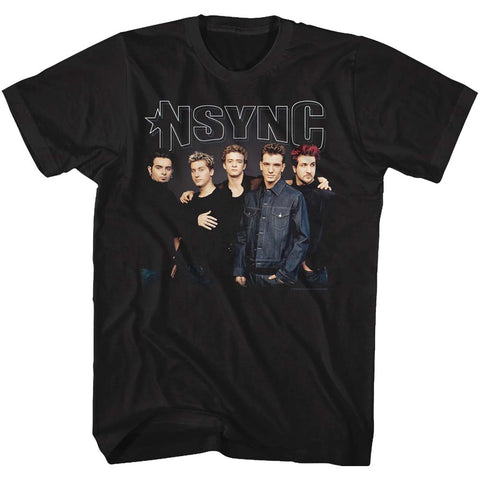 Nsync Stark Group Shot Adult T-Shirt