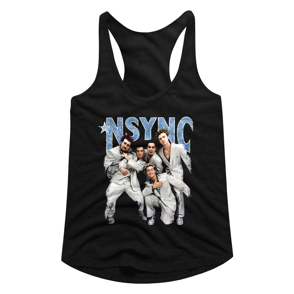 NSYNC Strike A Pose Ladies Racerback