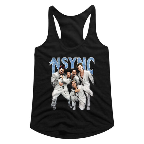 NSYNC Strike A Pose Ladies Racerback