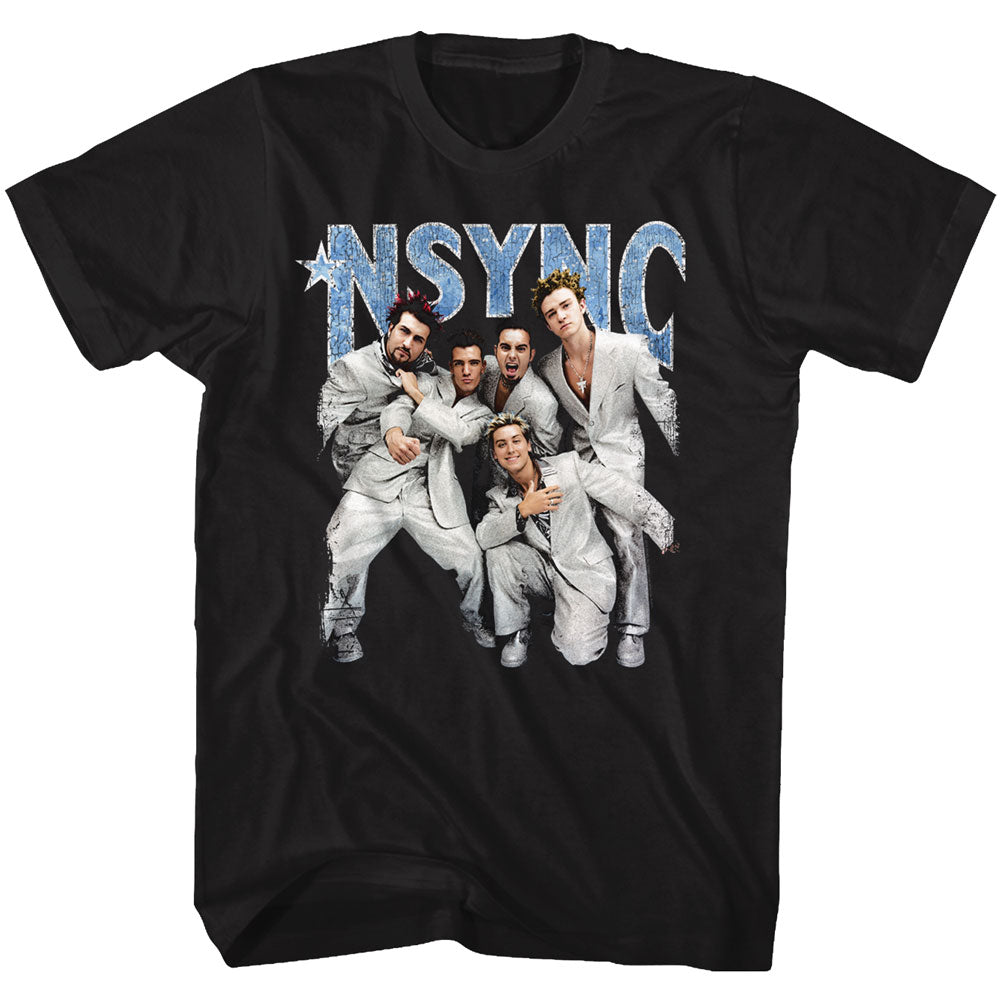 Nsync Strike A Pose Adult T-Shirt