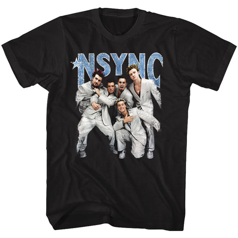 Nsync Strike A Pose Adult T-Shirt