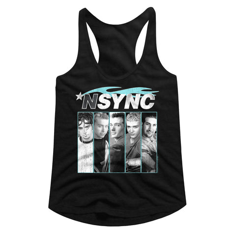 NSYNC Blue Flame Ladies Racerback