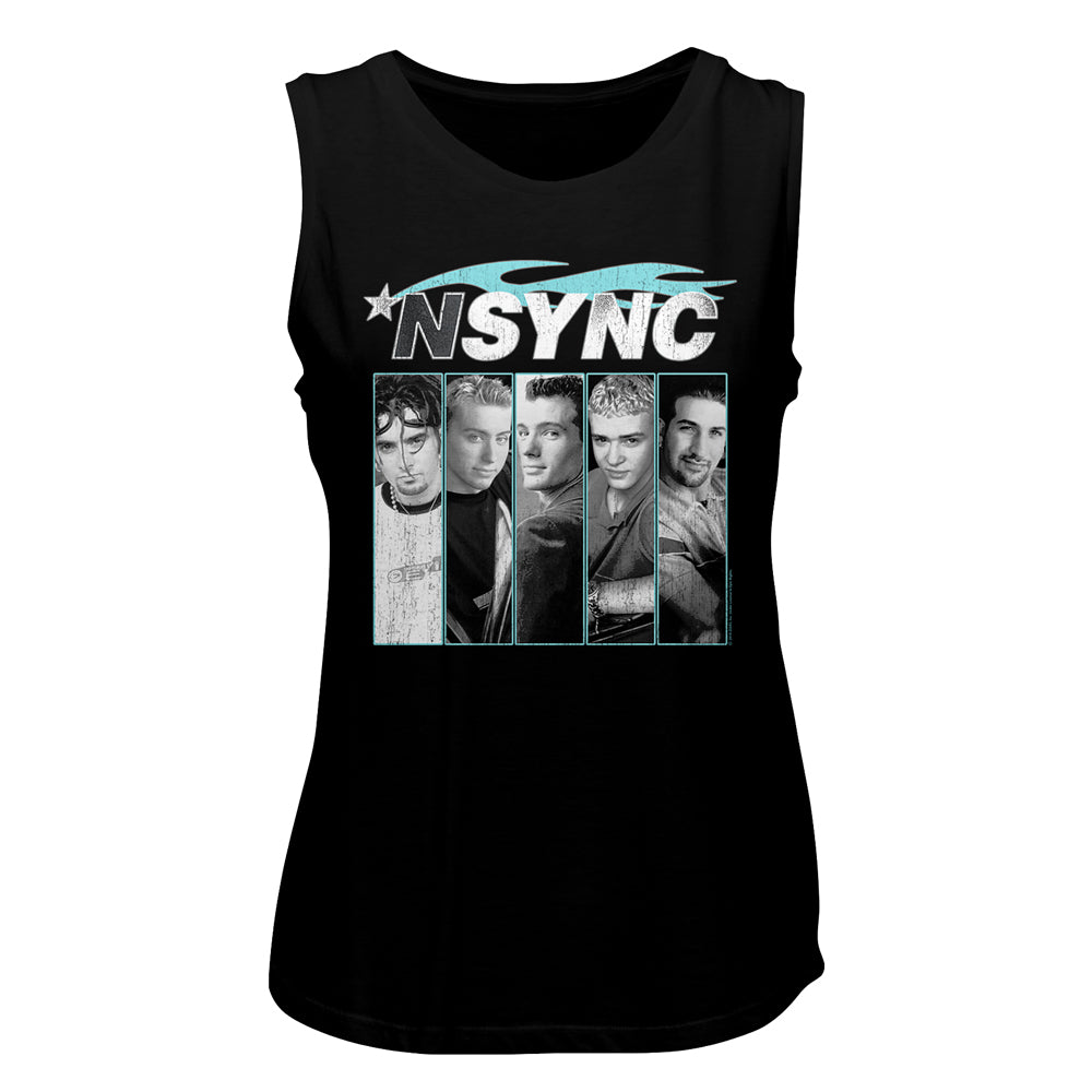 NSYNC Blue Flame Ladies Tank