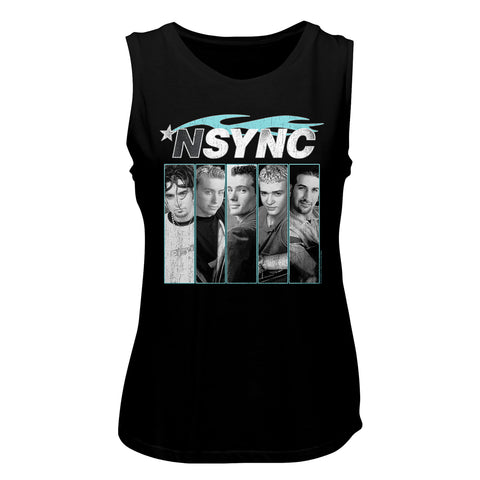 NSYNC Blue Flame Ladies Tank