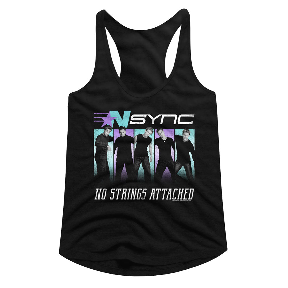 NSYNC Blue Purple Ladies Racerback