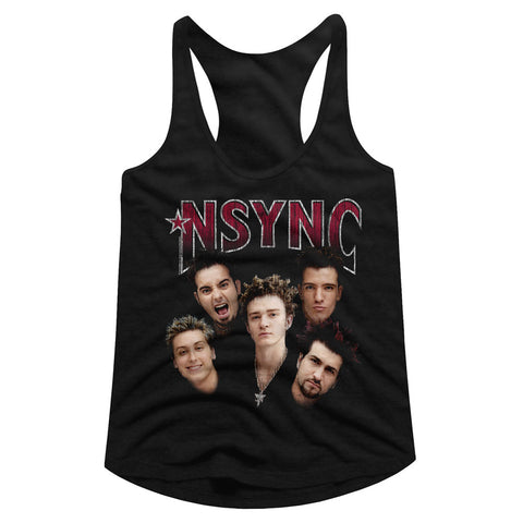 NSYNC Group Shot Ladies Racerback
