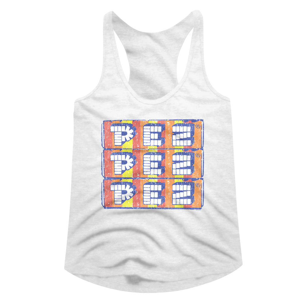 Pez Stacked Pez Ladies Racerback