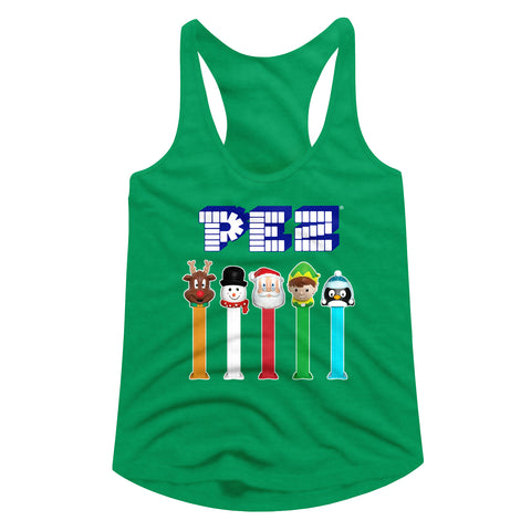 Pez Christmas Pez Ladies Racerback