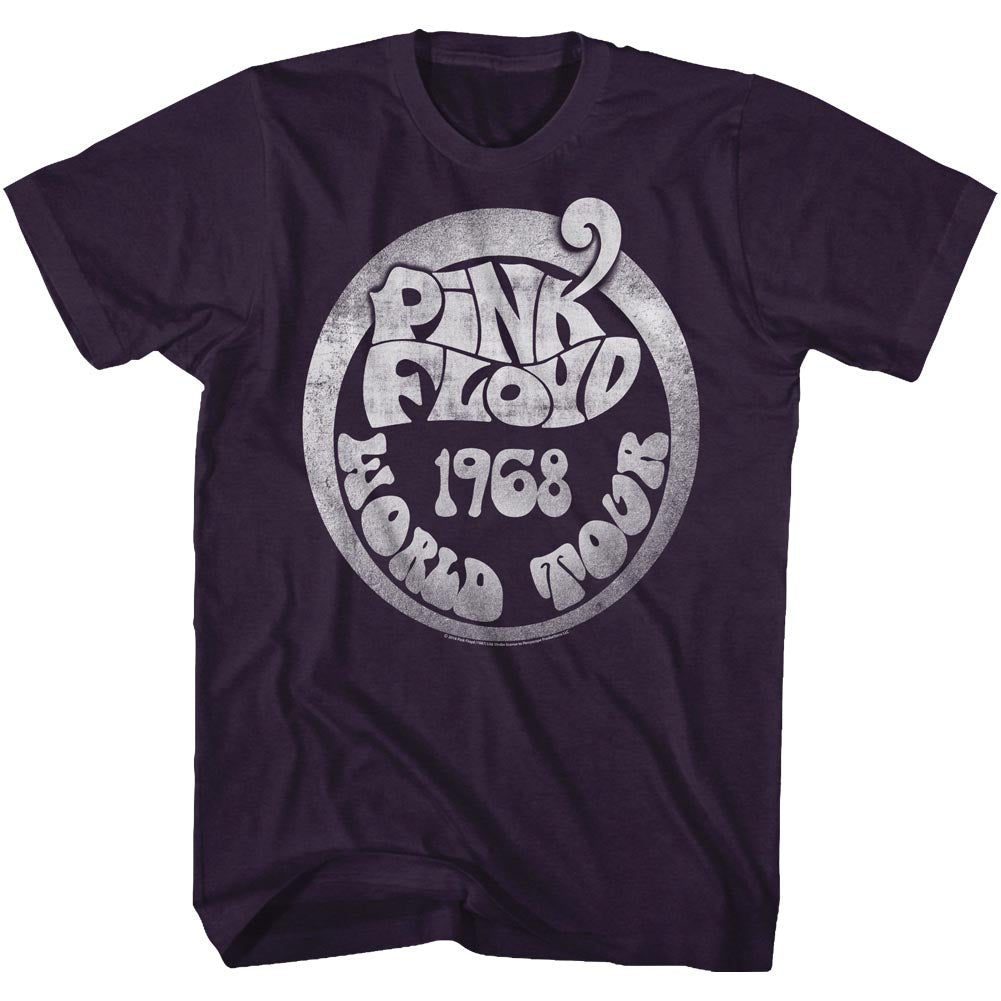 Pink Floyd 1968 World Tour Adult T-Shirt